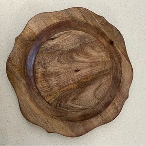Handcrafted Wooden Decor Plate made in India